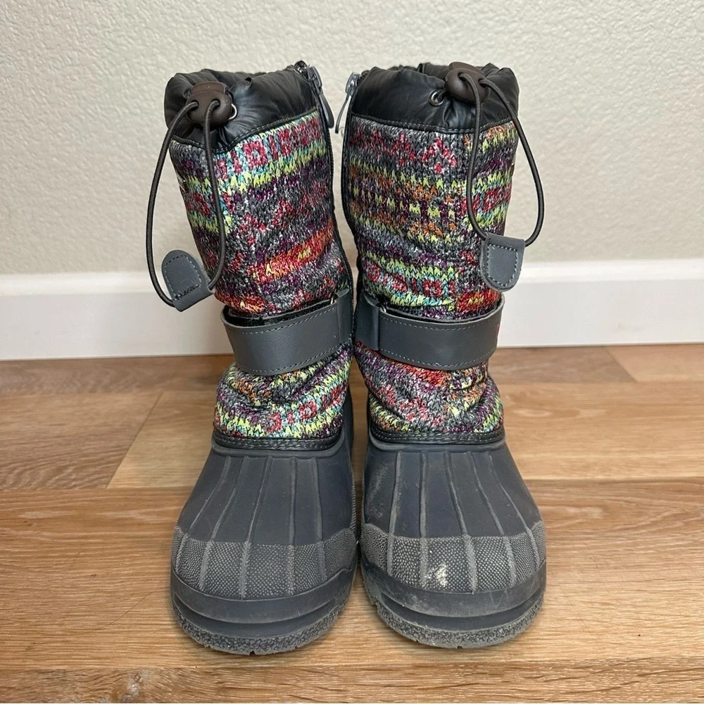 Dream Pairs Kamick Waterproof Mid Calf Girls Snow Boots, Size 4